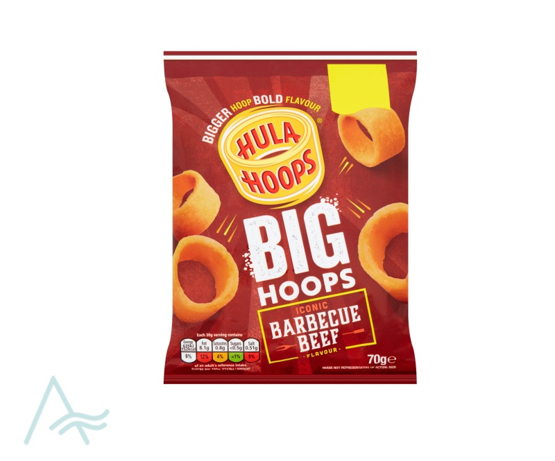 HULA HOOPS BIG HOOPS BBQ CRISPS 70g
